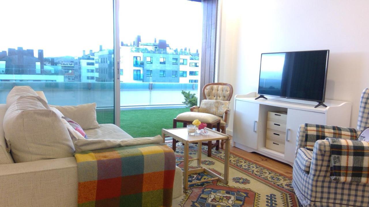 산티아고데콤포스텔라 Preciosa Habitacion Doble En Atico Con Terraza II 아파트 외부 사진